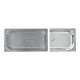 Clage Tableau 32,5x17,5cm, avec raccord évacuation, acier inoxydable-1