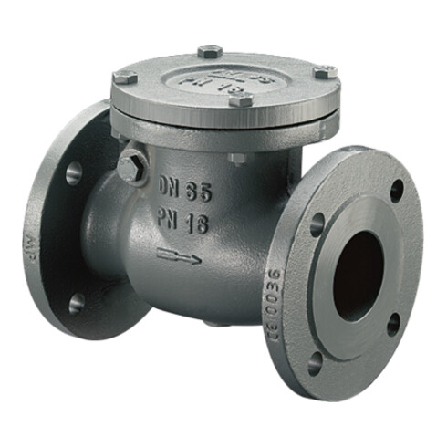 Clapet anti-retour OV PN16 fonte DN50, brides selon DIN 2501