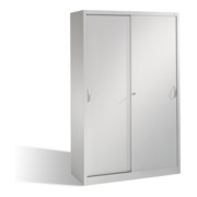 Classeur C+P Acurado avec portes coulissantes 5 hauteurs de dossier Aluminium blanc