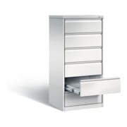 Classeur C+P Acurado pour classeurs DIN A5 paysage, 6 tiroirs, à deux voies Avant Corps gris clair Corps gris clair Gris clair-4