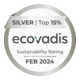 Classeur C+P Acurado pour classeurs DIN A5 paysage, 6 tiroirs, deux voies aluminium blanc-3
