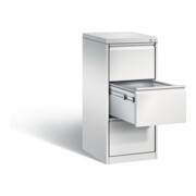 Classeur C+P Acurado pour dossiers suspendus DIN A4, 3 tiroirs, à une voie avant Corps gris clair Corps gris clair Gris clair