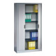 Classeur C+P Omnispace avec volet roulant et 5 hauteurs de dossiers avant gris clair corps gris clair gris clair-1