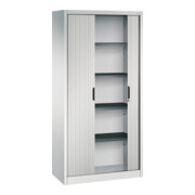 Classeur C+P Omnispace avec volet roulant et 5 hauteurs de dossiers avant gris clair corps gris clair gris clair-2