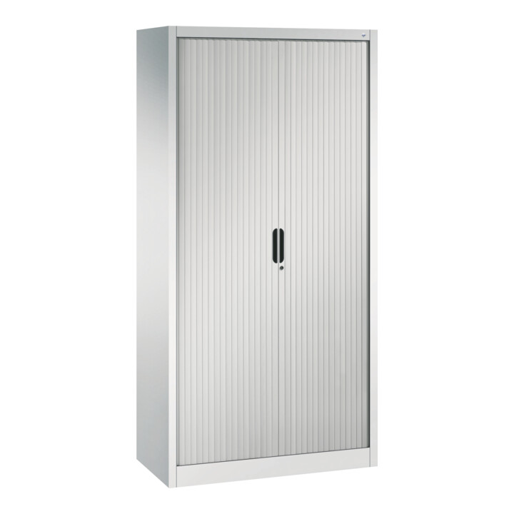Classeur C+P Omnispace avec volet roulant, 5 hauteurs de dossier, H1980xL1000xP420mm Corps avant gris clair gris clair gris clair