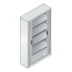 Classeur C+P Omnispace avec volet roulant et 5 hauteurs de dossiers avant gris clair corps gris clair gris clair-2