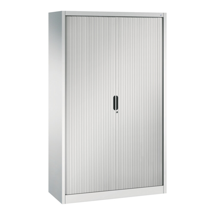 Classeur C+P Omnispace avec volet roulant, 5 hauteurs de dossier, H1980xL1200xP420mm Corps avant gris clair gris clair gris clair