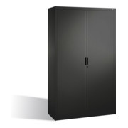 Classeur C+P Omnispace avec volet roulant et 5 hauteurs de classeur noir-gris