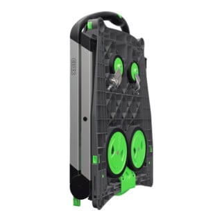 CLAX Trolley vert Capacité de charge : 60 KG avec boîte pliante pliable