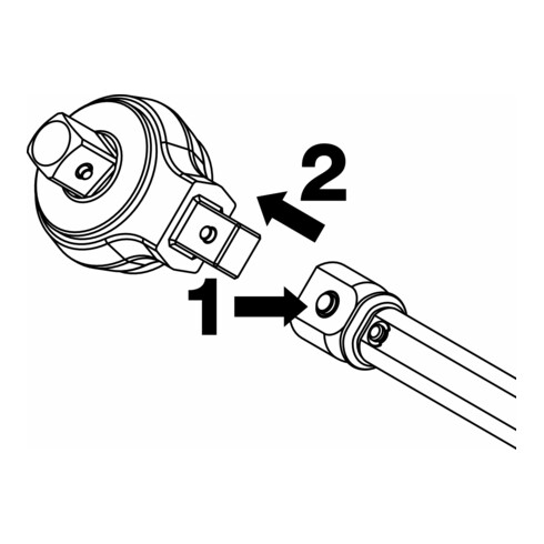 Clé polygonale TORX® encastrée 6609C-E20 Carré encastré 9 x 12 mm Profil TORX® externe E20 HAZET