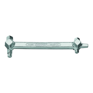 Clé à carrés 299 VK 8,7 - 13 mm VK couronnes 6,8 - 19 mm L. 220 mm GEDORE