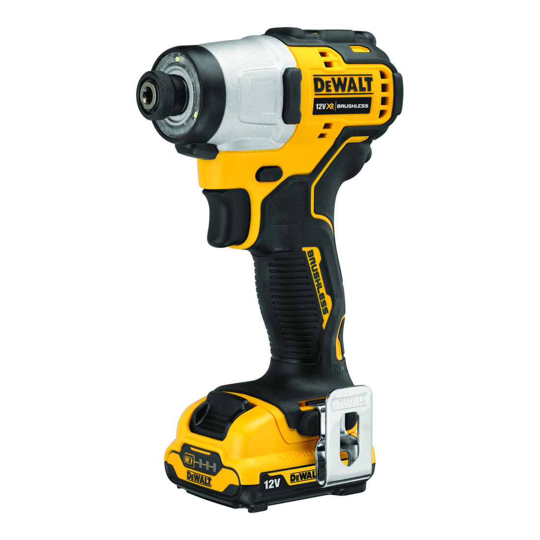 Clé à chocs à batterie DEWALT (1/4") 12V / 2Ah DCF801D2-QW