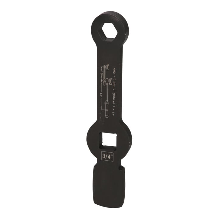 Clé à chocs KS Tools 3/4" à 12 tranchants avec 2 faces de frappe, 26mm