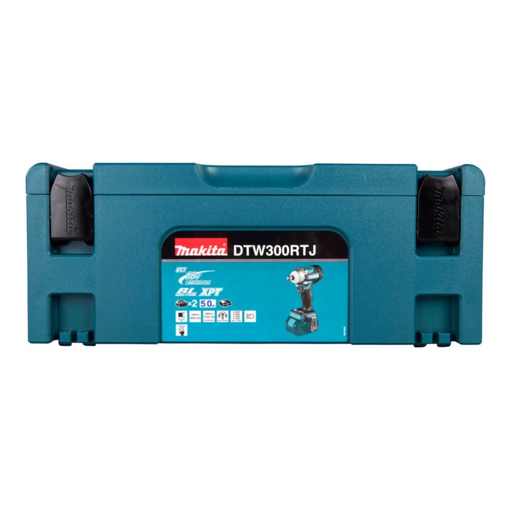 Clé à chocs sans fil Makita 18V / 5,0 Ah, 2 batteries + chargeur en MAKPAC
