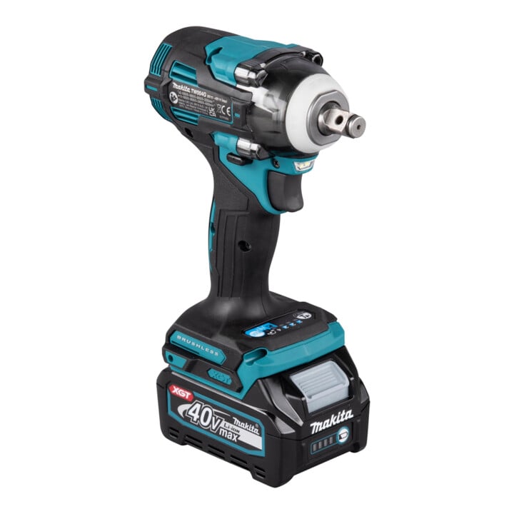 Clé à chocs sans fil Makita 40 V max. / 2,5 Ah, 2 batteries + chargeur dans le MAKPAC TW004GD201