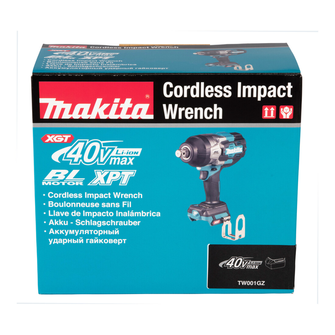 Clé à chocs sans fil Makita 40 V max. (sans batterie, sans chargeur) TW001GZ