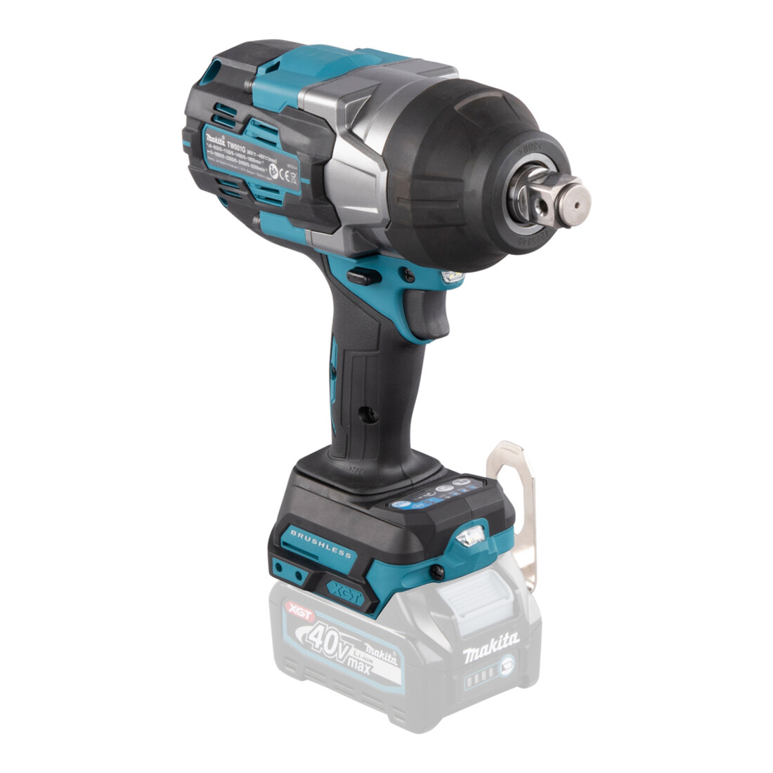 Clé à chocs sans fil Makita 40 V max. (sans batterie, sans chargeur) TW001GZ