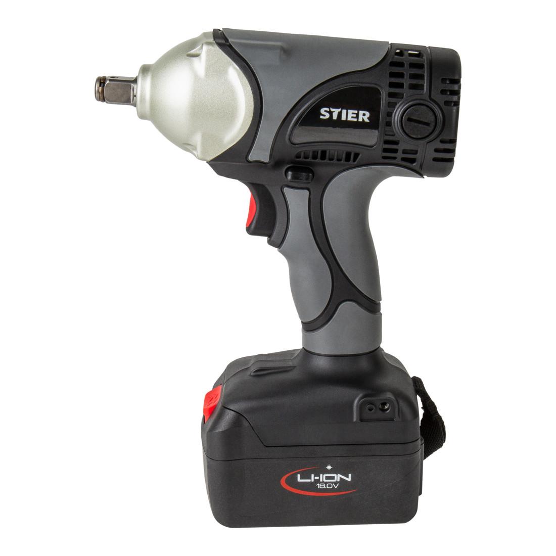 Clé à chocs sans fil STIER SAS-400 1/2" 18 V 4,0 Ah avec batterie et chargeur