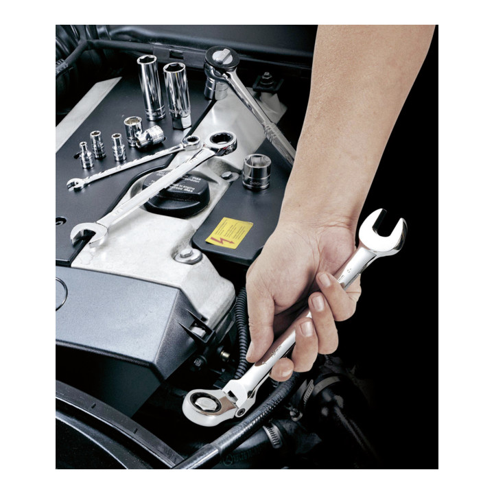 Clé à cliquet à extrémité ouverte Kraftwerk Flex Click 15 mm