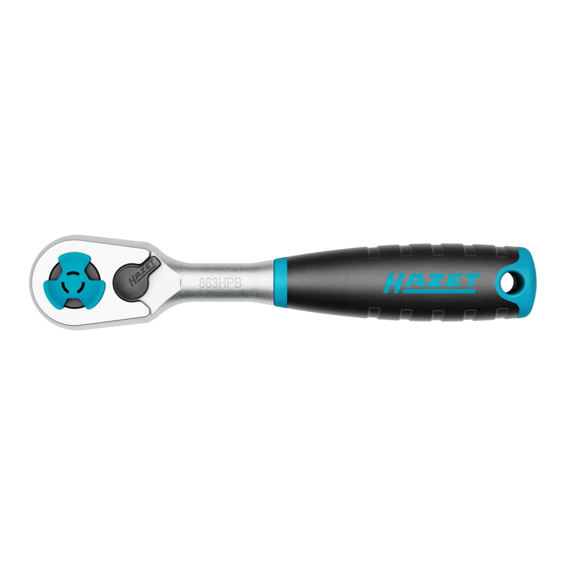 Clé à cliquet HAZET pour embouts 1/4 pouce C 6,3 et E 6,3, type : 1/4