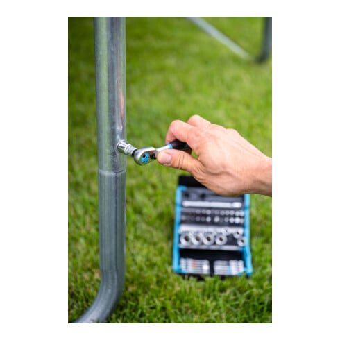 Clé à cliquet HAZET pour embouts 1/4 pouce C 6,3 et E 6,3, type : 1/4
