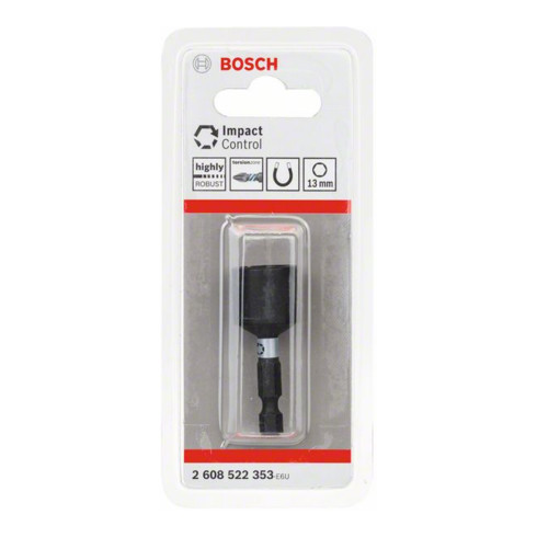 Clé à douille Bosch Impact Control 1-pièce 13 mm 1/4".