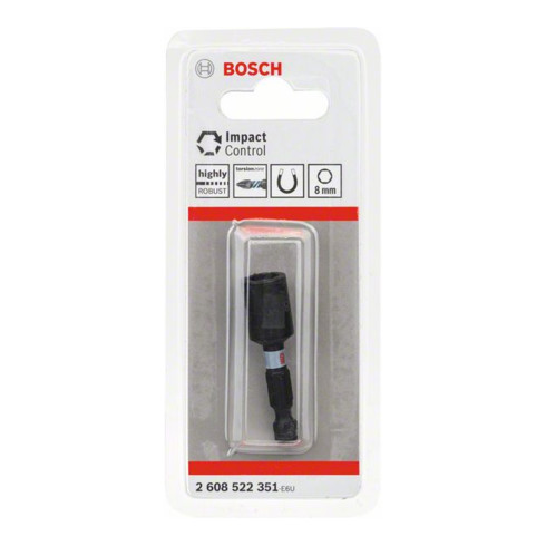 Clé à douille Bosch Impact Control 1-pièce 8 mm 1/4 po