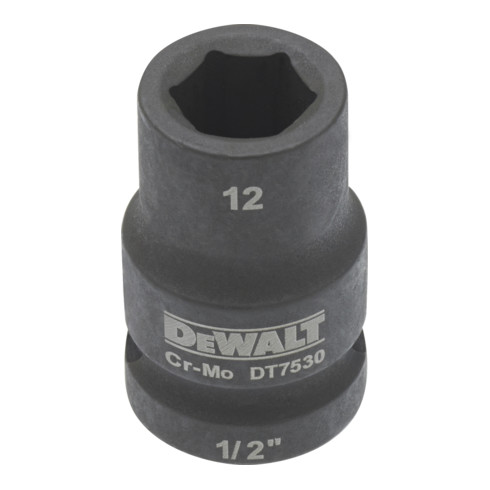 Clé à douille DeWalt courte 24mm 1/2 résistante aux chocs 1/2 mm