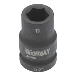 Clé à douille DeWalt courte 24mm 1/2 résistante aux chocs 1/2 mm