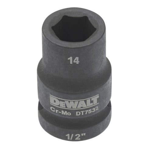 Clé à douille DeWalt courte 24mm 1/2 résistante aux chocs 1/2 mm