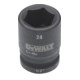 Clé à douille DeWalt courte 24mm 1/2 résistante aux chocs 1/2 mm-1