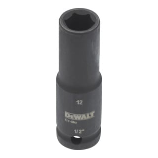 Clé à douille DeWalt longue de 24 mm 1/2 résistante aux chocs 1/2 mm