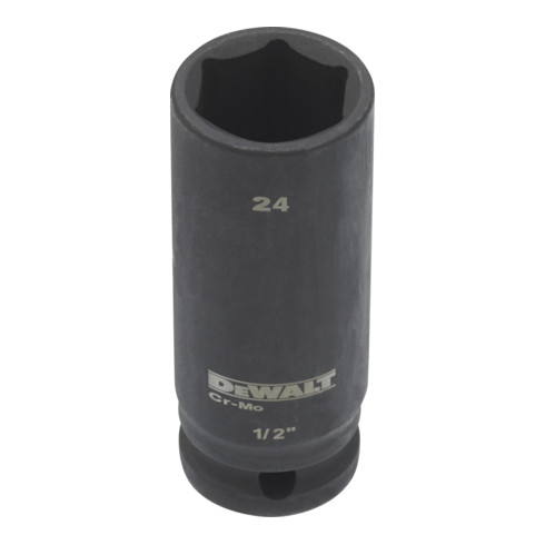 Clé à douille DeWalt longue de 24 mm 1/2 résistante aux chocs 1/2 mm