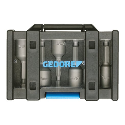 Clé à douille Gedore Bit-Box support de machine 6 pcs.