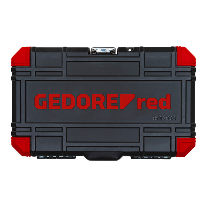Clé à douille rouge Gedore 3/8 Ouv 6-24mm 26 pcs