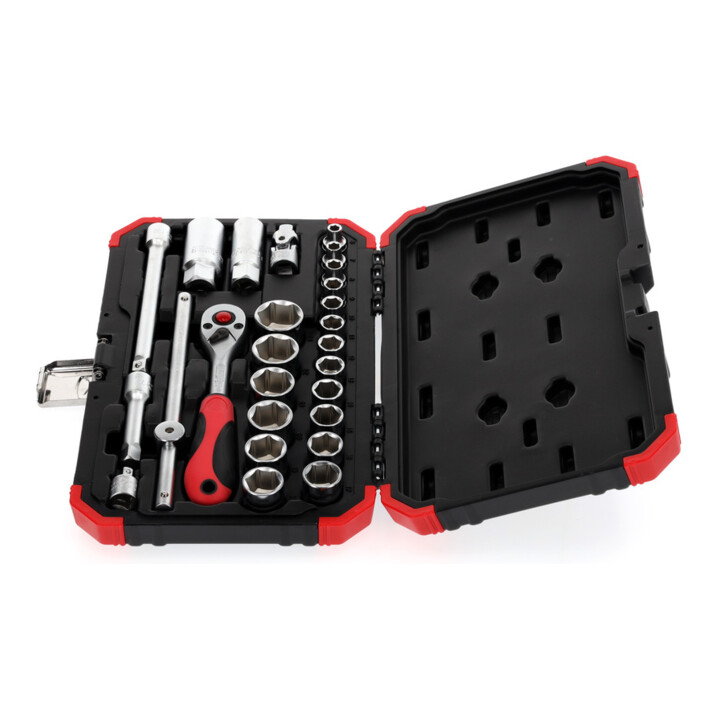 Clé à douille rouge Gedore 3/8 Ouv 6-24mm 26 pcs
