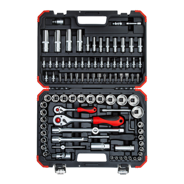 Set Gedore Red Jeu de clés à cliquet 1/4+1/2 94 pièces + STIER Marteau de serrurier Robust+