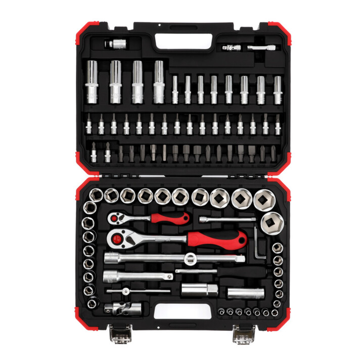 Clé à douille rouge Gedore jeu de 1/4+1/2 94 pcs
