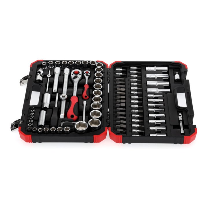 Clé à douille rouge Gedore jeu de 1/4+1/2 94 pcs