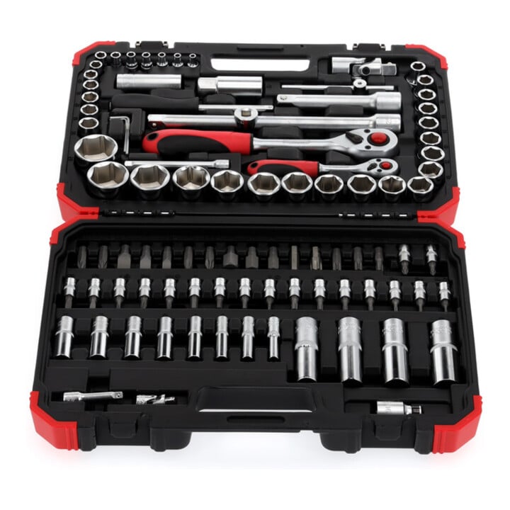 Clé à douille rouge Gedore jeu de 1/4+1/2 94 pcs