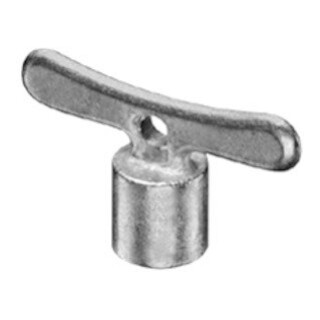 Clé à douille Schell chromé mat, avec carré 6mm