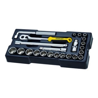 Clé à douille Stanley ½" 12-K. + accessoires