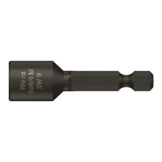 Embout de clé à douilles Wera 869/4M magnétiques, longueur 50 mm
