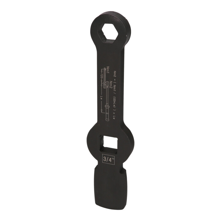 Clé à douze tranchants KS Tools 3/4" avec 2 faces de frappe, 24 mm