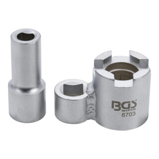 Clé à écrous & outil de retenue pour écrous de jambe de suspension pour Volvo BGS
