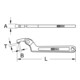 KS Tools Clé à ergot pour crochet d'articulation avec goupille-4