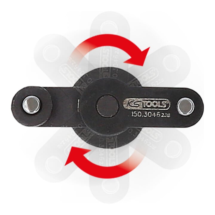 Clé à ergots universelle 1/4" pour galet tendeur à courroie de distribution KS Tools réglable