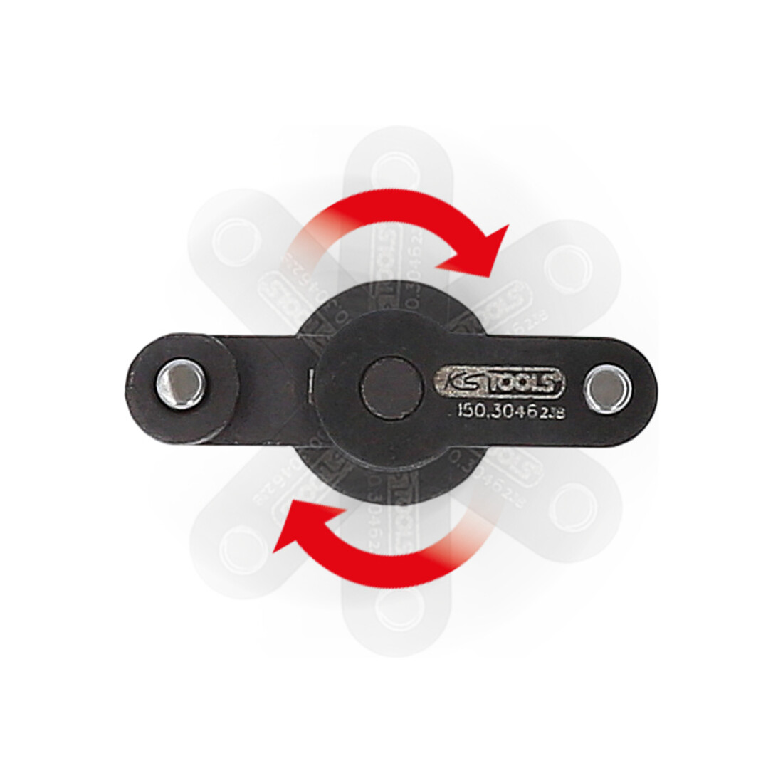 Clé à ergots universelle 1/4" pour galet tendeur à courroie de distribution KS Tools réglable