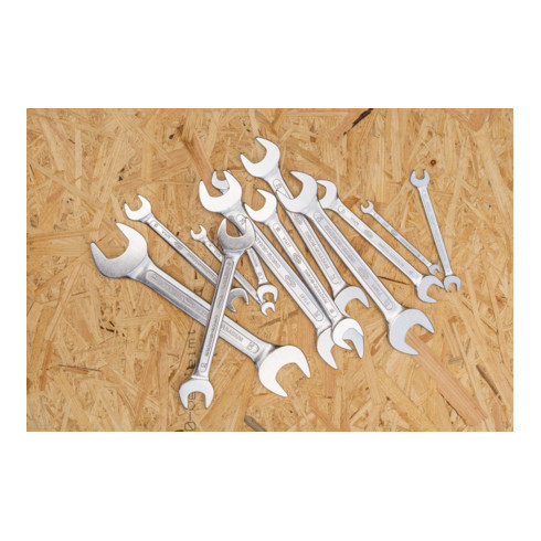 Clé à double panneton VIGOR V1461N-18X19 profil hexagonal extérieur 18 x 19 mm