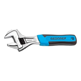Clé à fourche Gedore, réglable, chromée avec poignée 2K